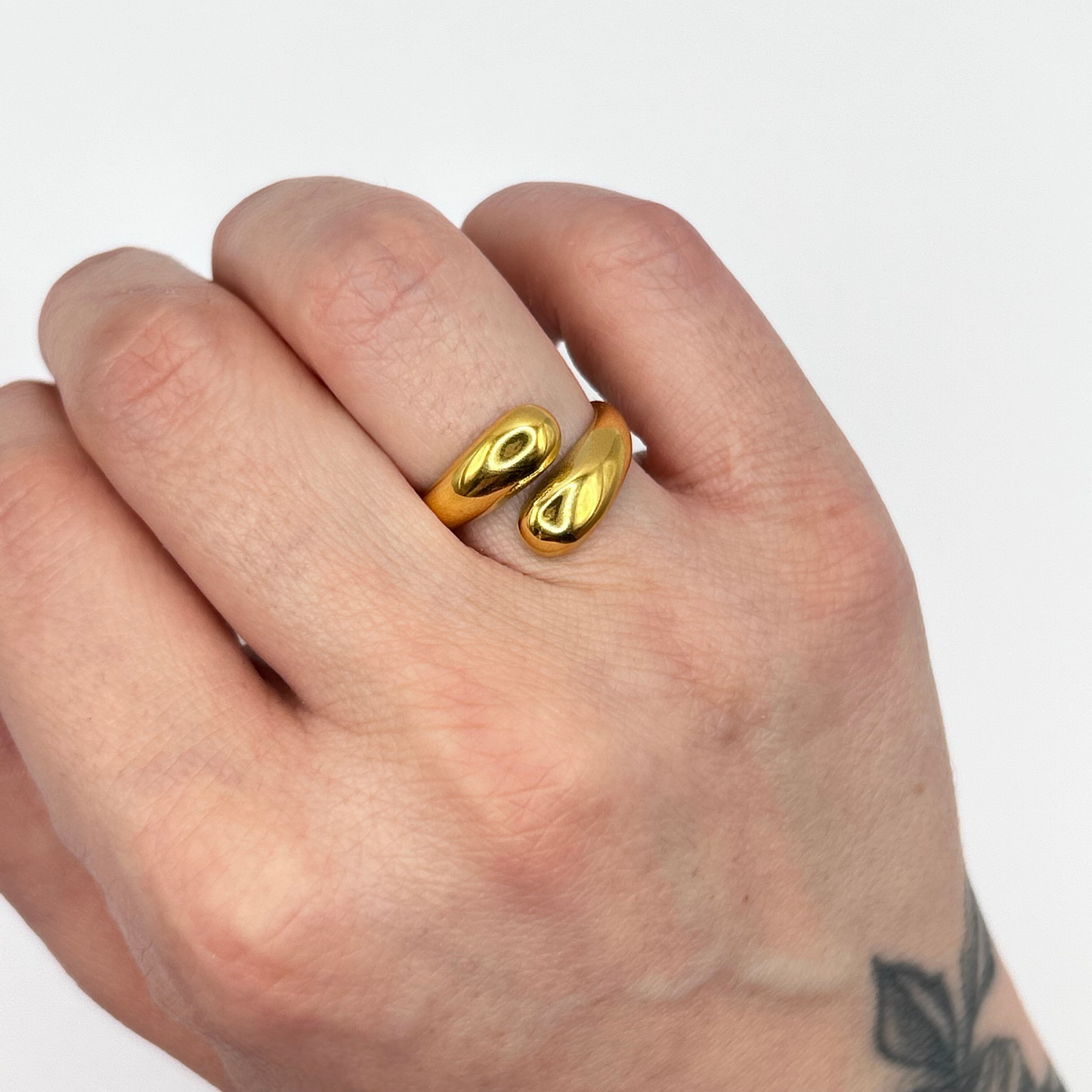 Anello regolabile doppia goccia
