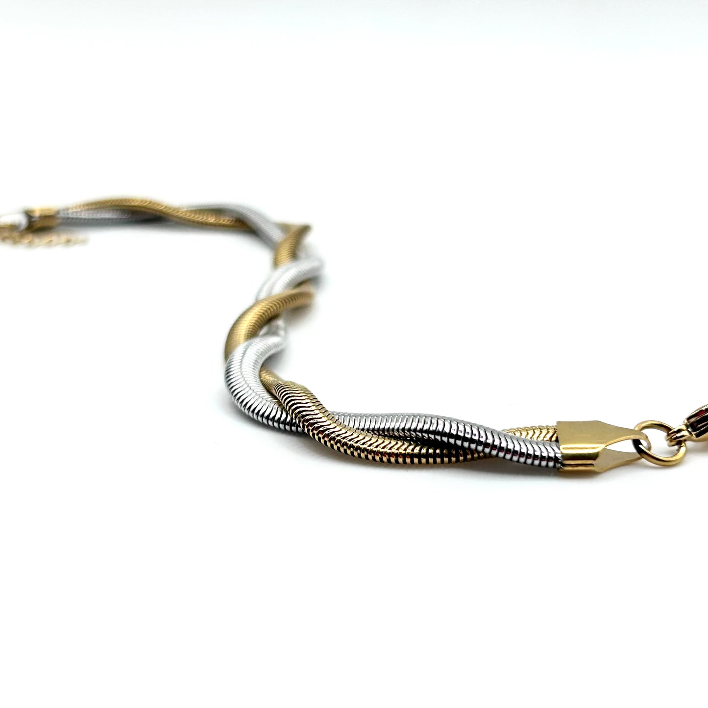 Bracciale treccia bicolor