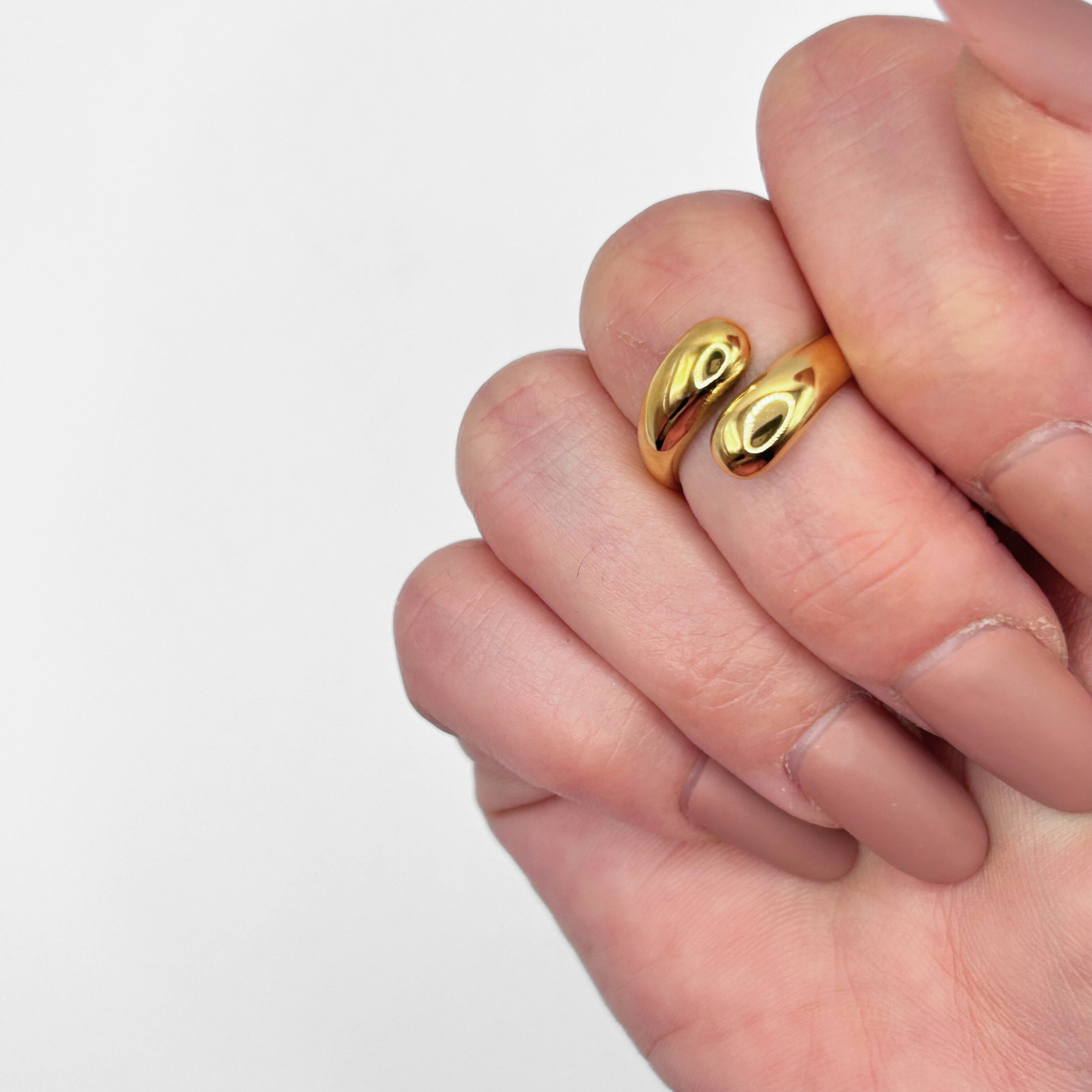 Anello regolabile doppia goccia