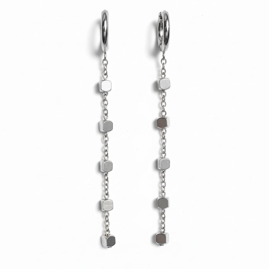 Orecchini Hoops Quadretti