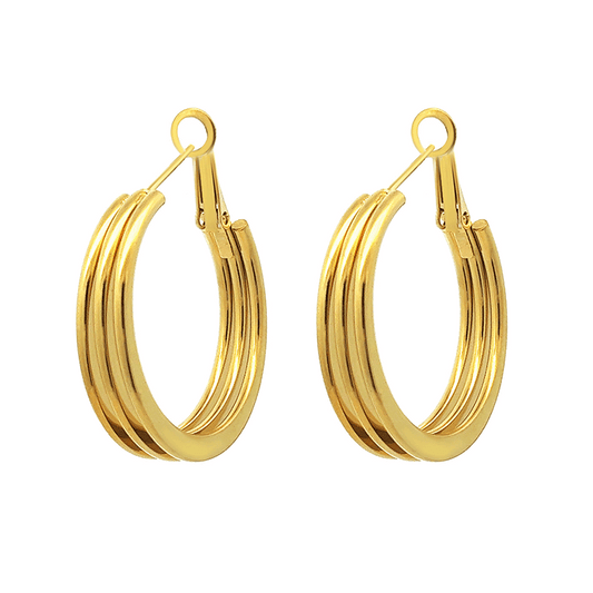 Orecchini Flat Hoops