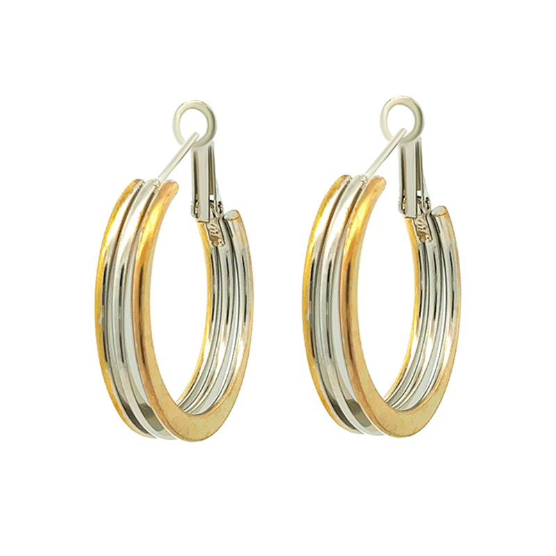 Orecchini Flat Hoops