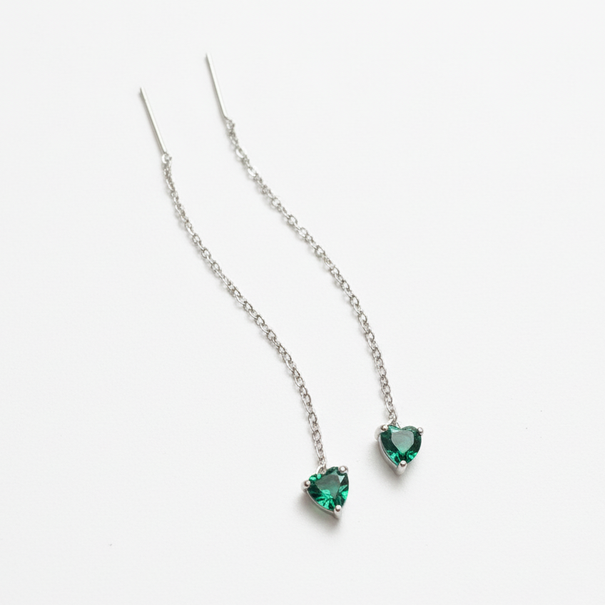 Orecchini saliscendi Cuore