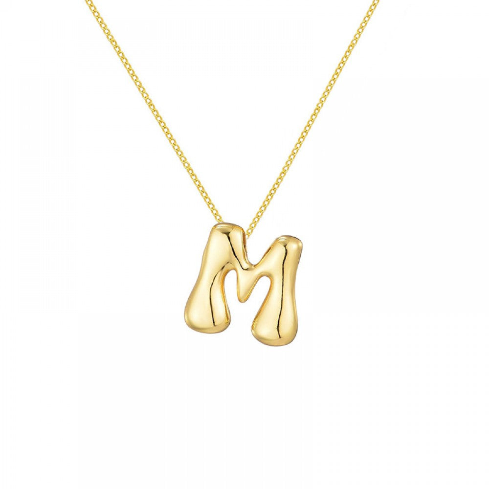 Collana con iniziale Bubble
