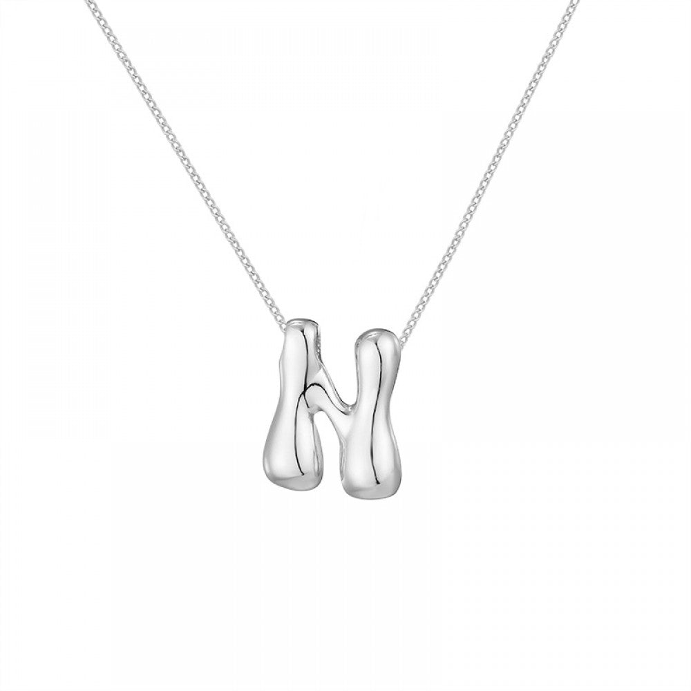 Collana con iniziale Bubble