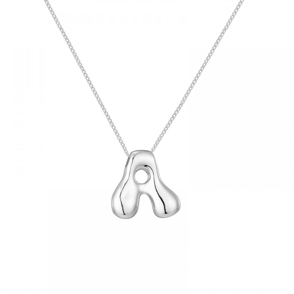 Collana con iniziale Bubble
