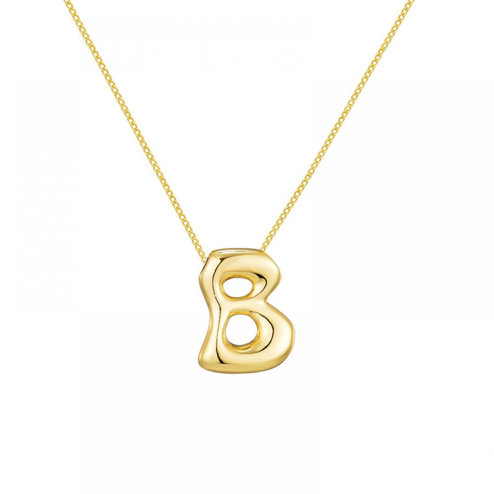 Collana con iniziale Bubble