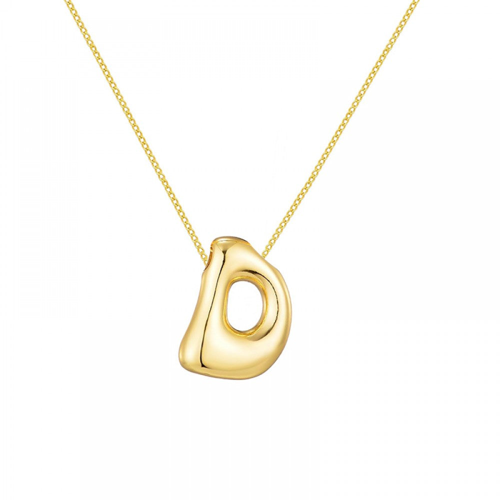 Collana con iniziale Bubble