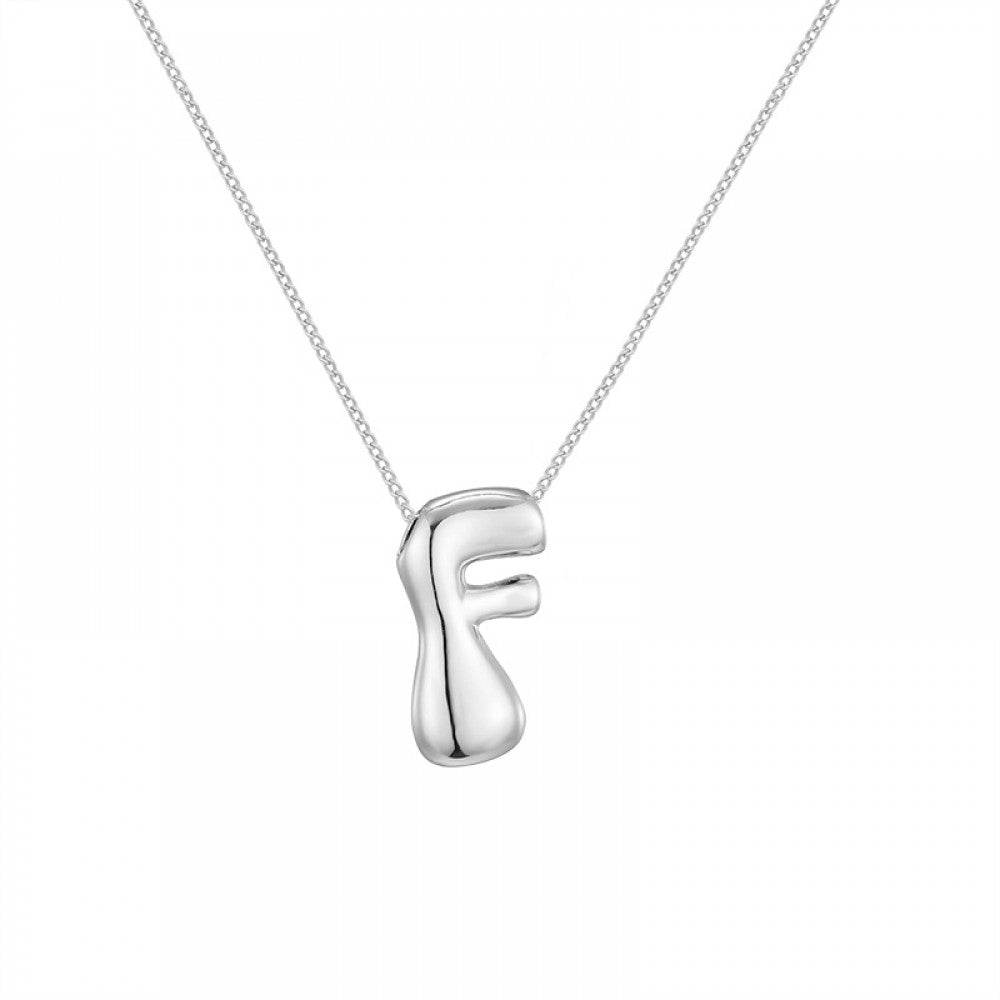 Collana con iniziale Bubble