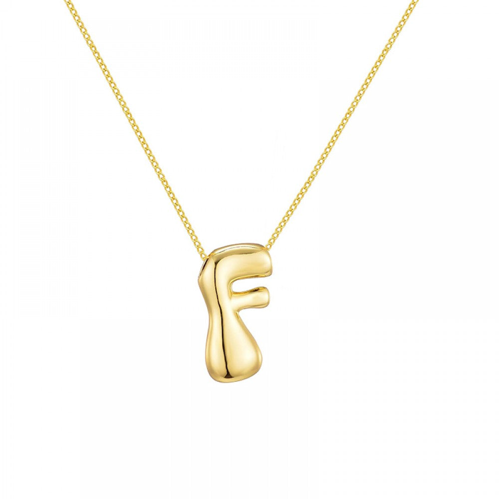 Collana con iniziale Bubble