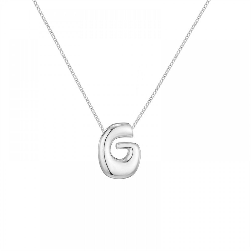 Collana con iniziale Bubble