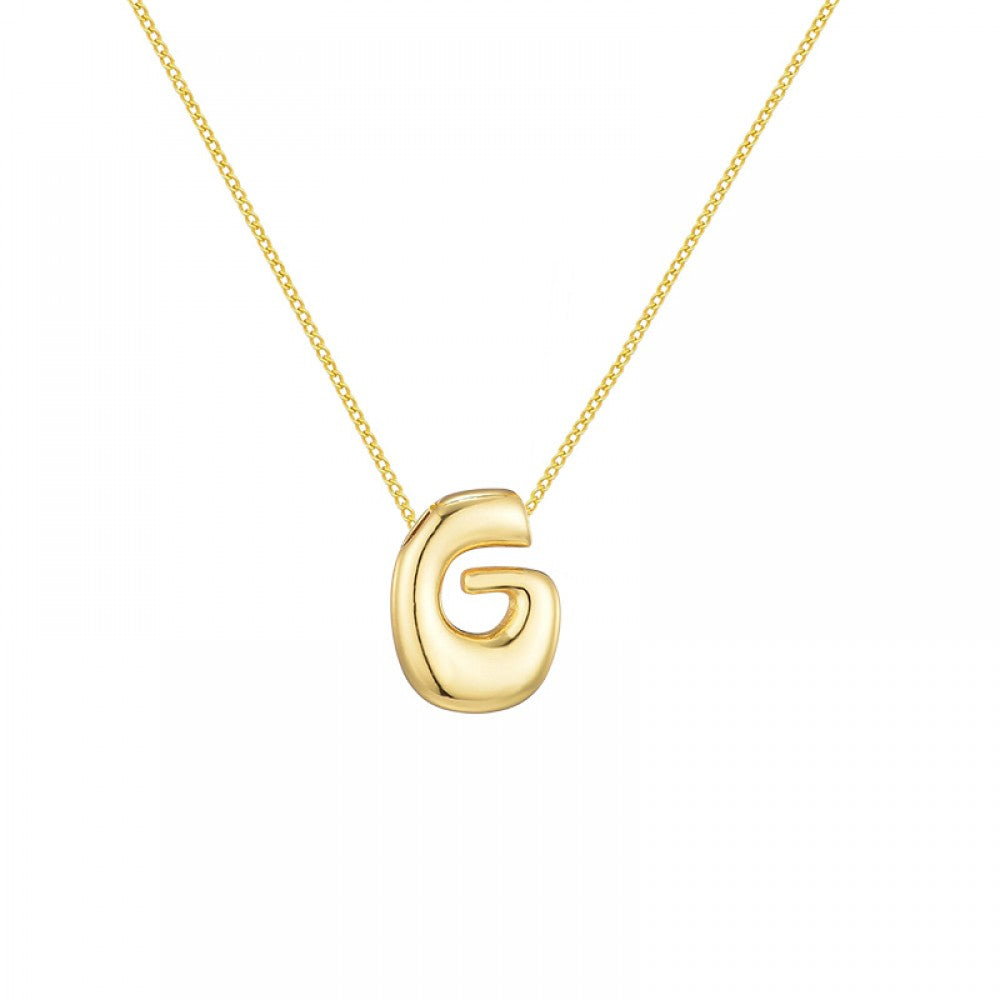 Collana con iniziale Bubble