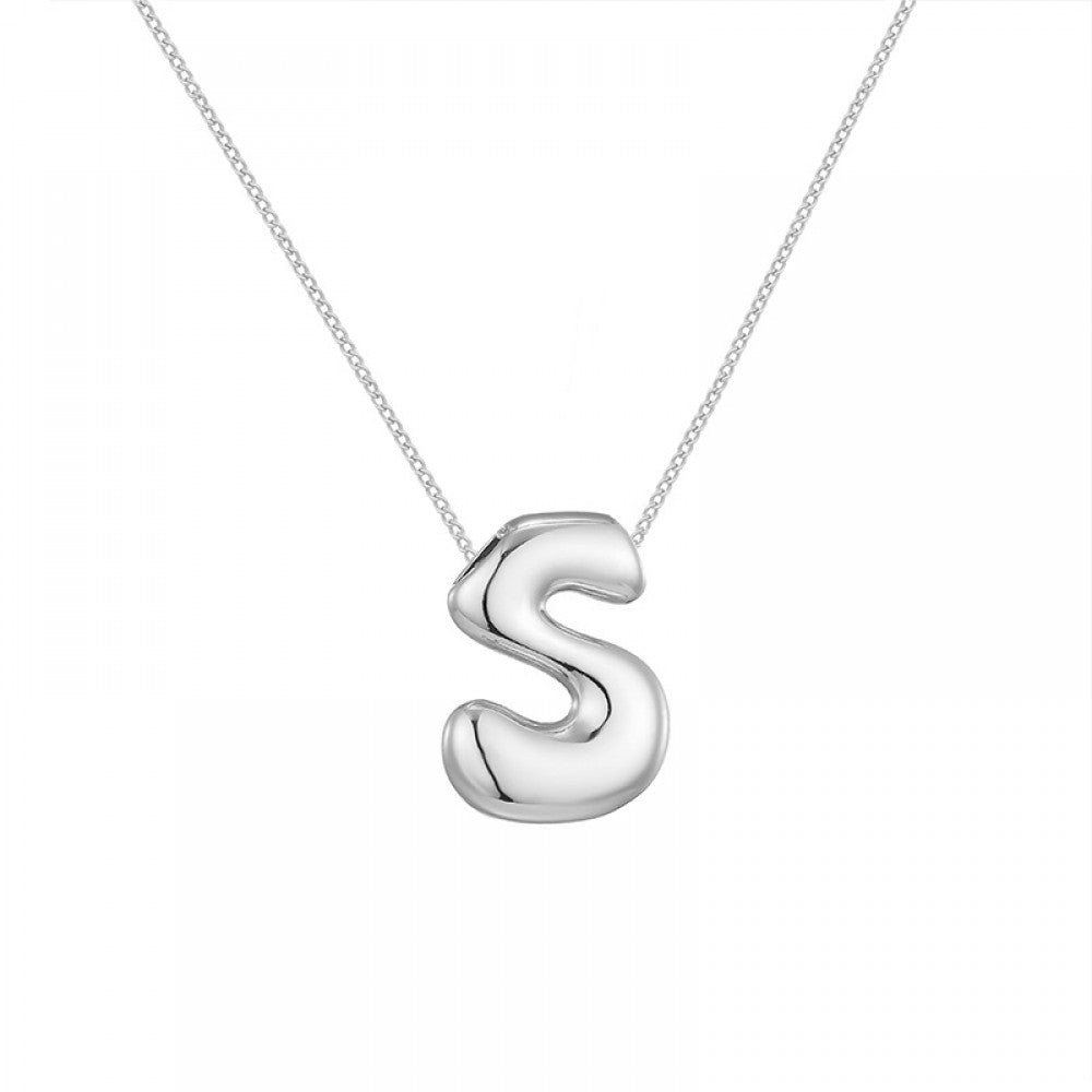 Collana con iniziale Bubble
