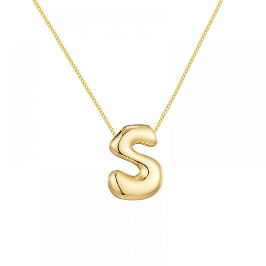 Collana con iniziale Bubble
