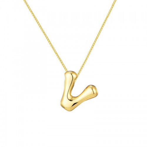 Collana con iniziale Bubble