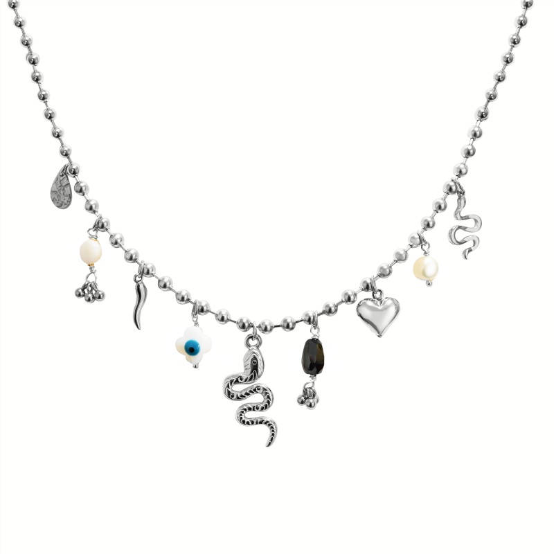 Collana Snake Charms