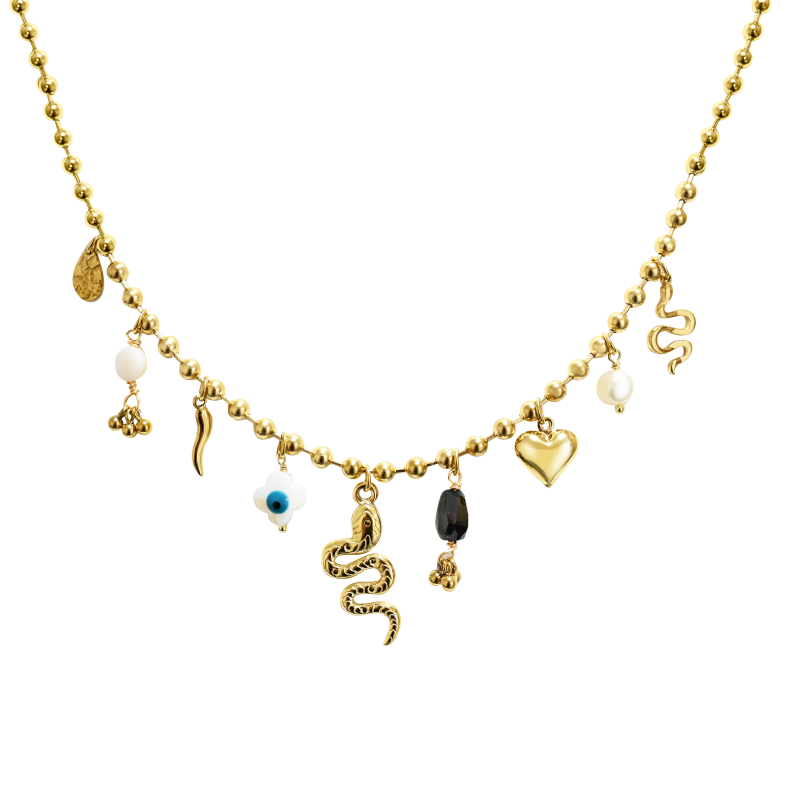 Collana Snake Charms