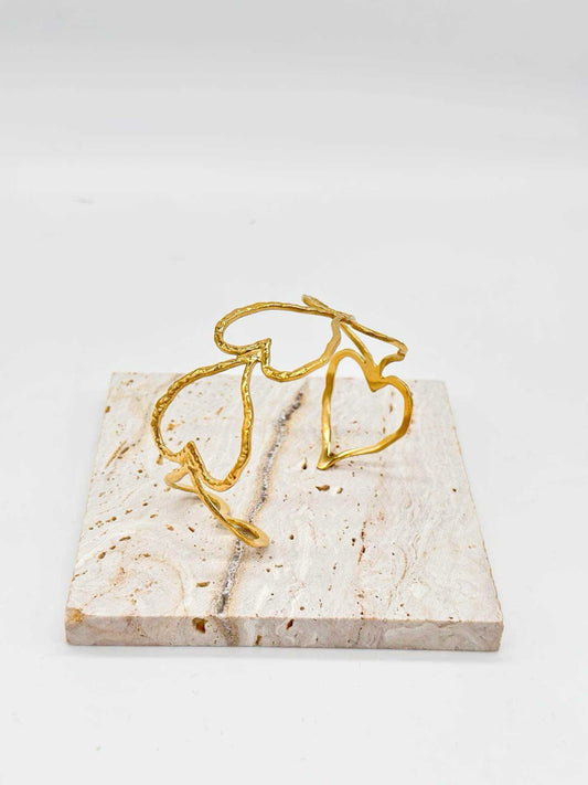 Bracciale rigido Cuoricini
