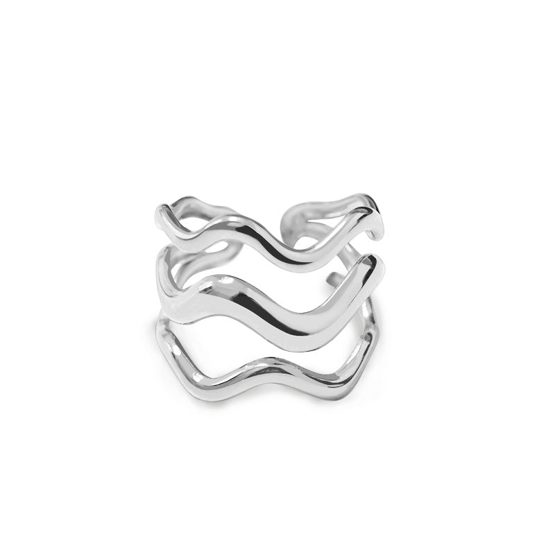Anello Triple Wave