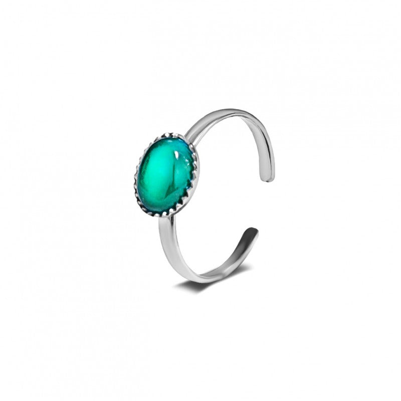 Anello Oval Green