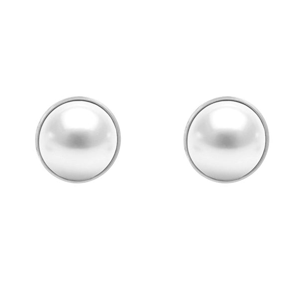Orecchini bottone Perla big