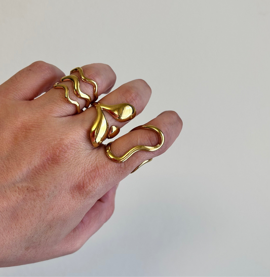 Anello Abstract Wave