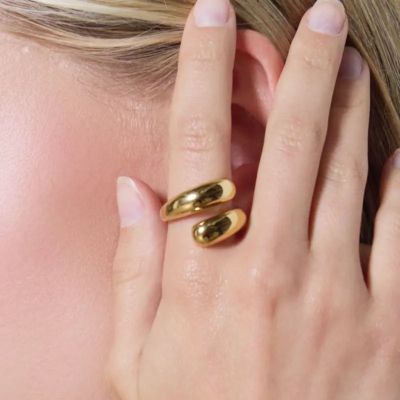 Anello regolabile doppia goccia