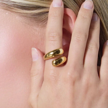 Anello regolabile doppia goccia
