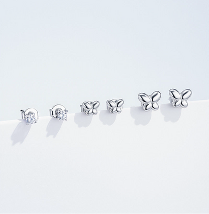 Set orecchini Butterfly Trio