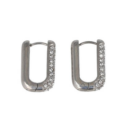Orecchini Ovali strass