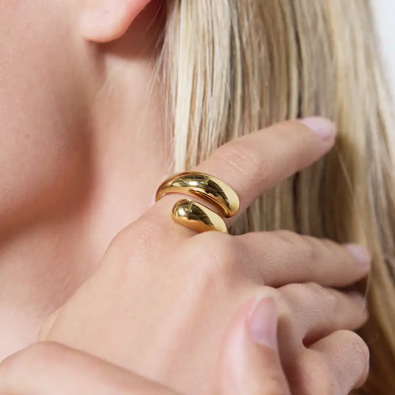 Anello regolabile doppia goccia