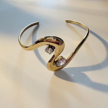 Bracciale rigido Double Wave