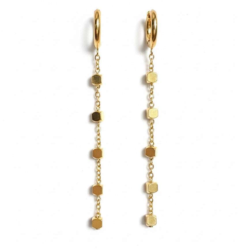 Orecchini Hoops Quadretti