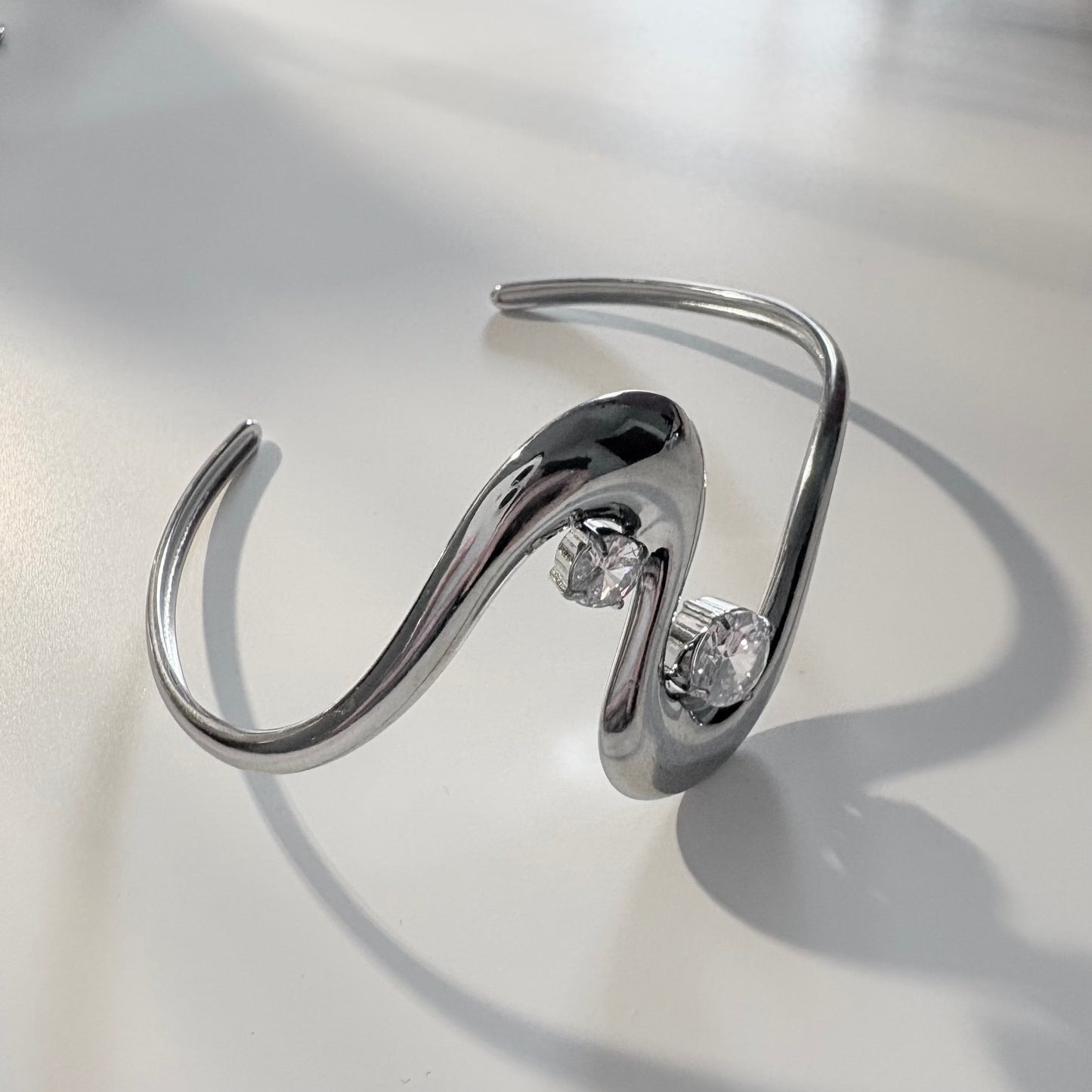 Bracciale rigido Double Wave