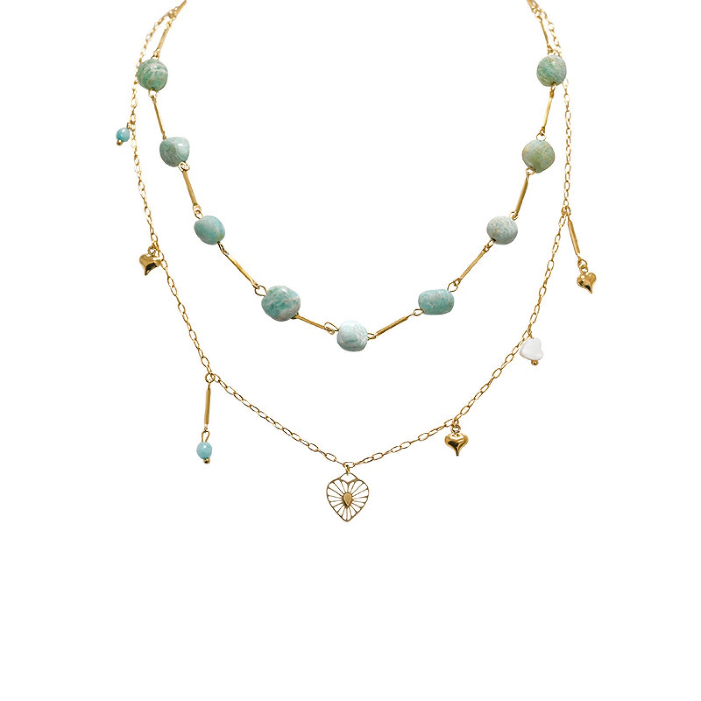 Collana Heart Gems