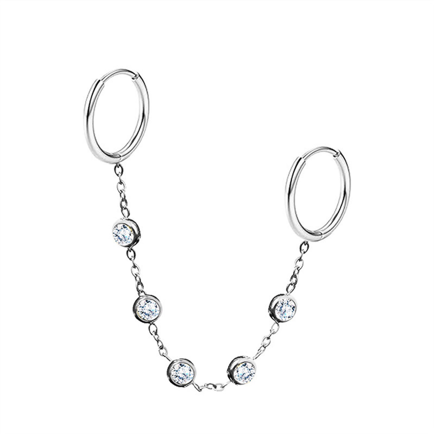 Orecchino Double Hoop