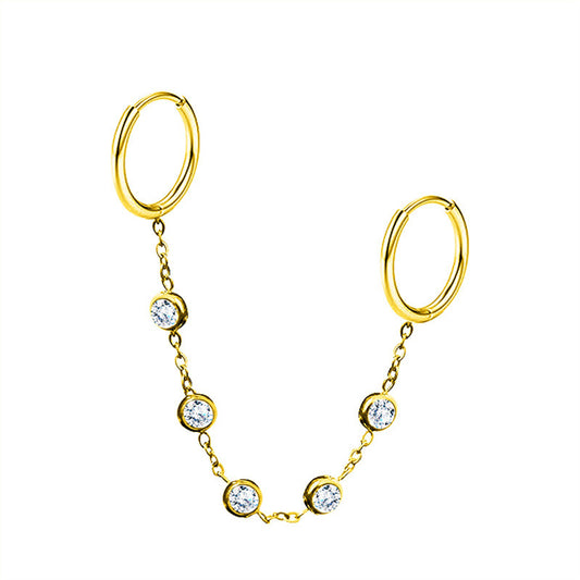 Orecchino Double Hoop