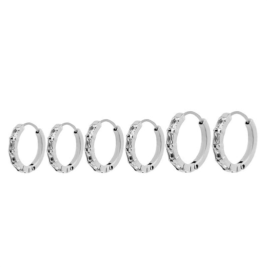 Orecchini Hoops Baguette