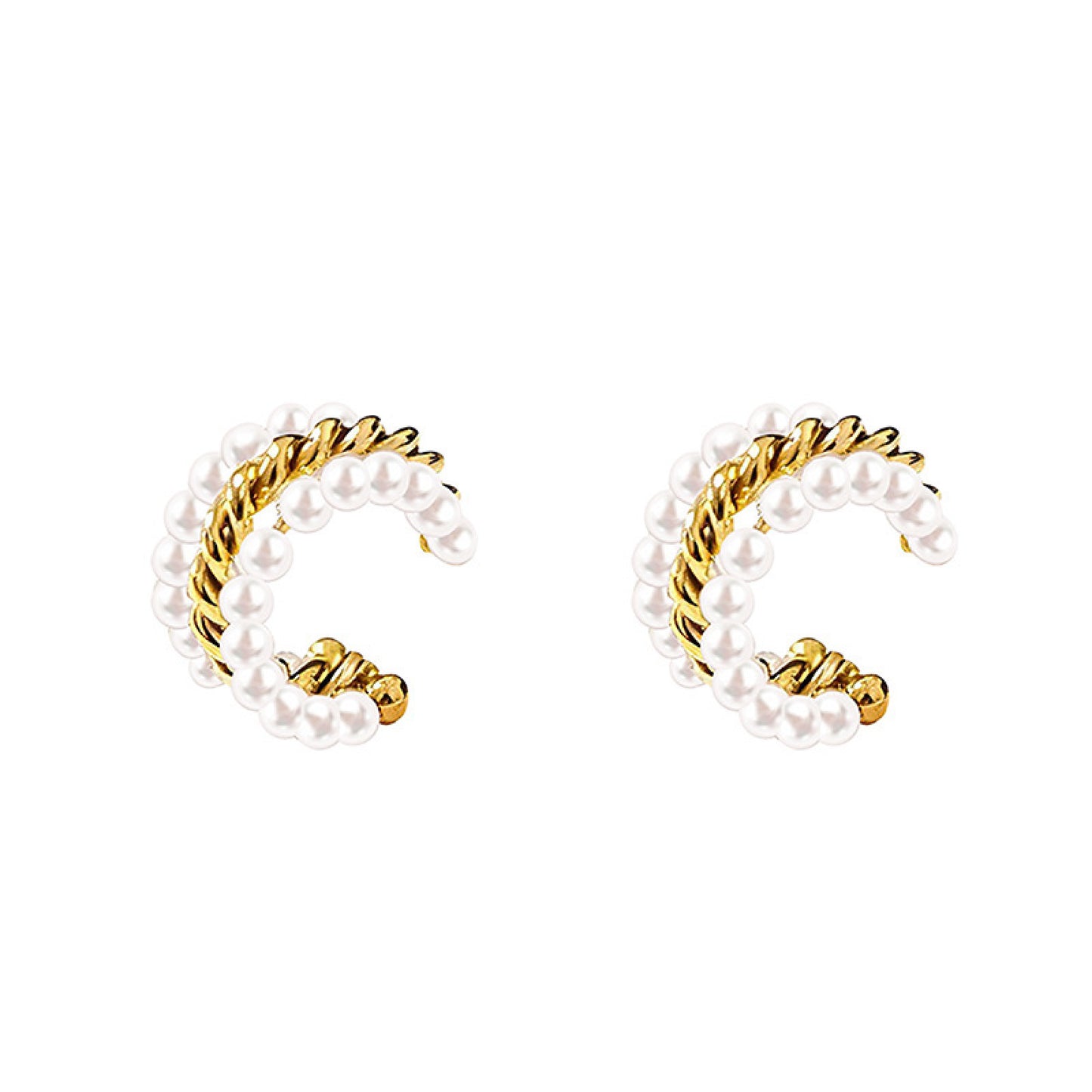 Earcuff Perle e Catena