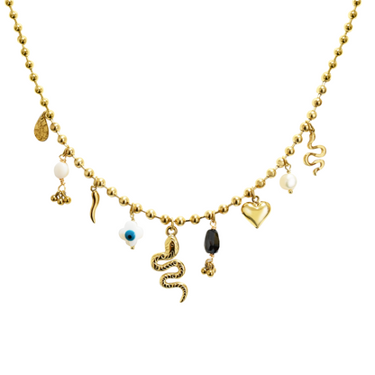 Collana Snake Charms