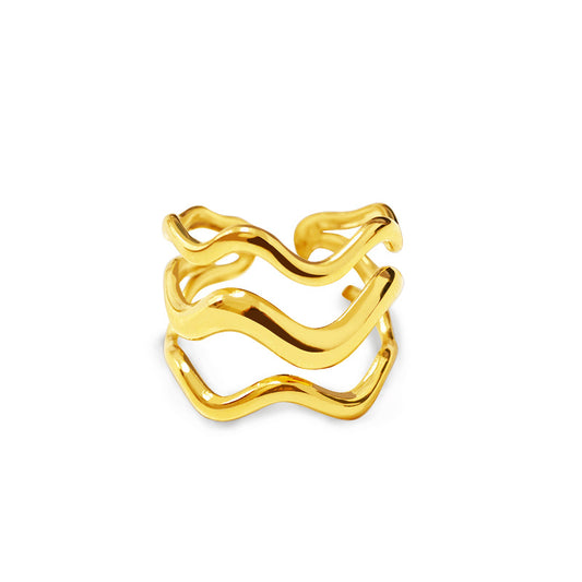 Anello Triple Wave