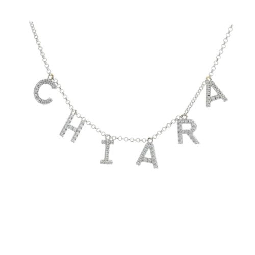 Collana con nome lettere pendenti
